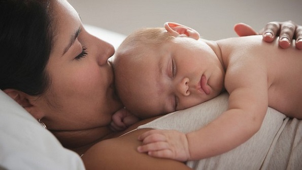 Mother Baby Sleep Training Her Baby